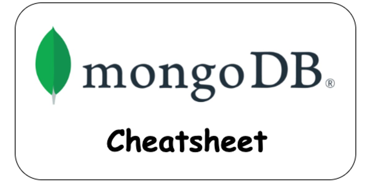 MongoDB Cheatsheet
